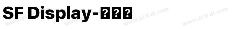 SF Display字体转换